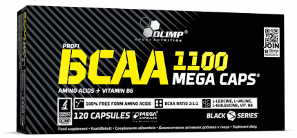 BCAA mega caps 1100 аминокислоты Olimp Labs