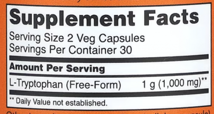 NOW L-Tryptophan 500 mg