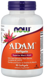 NOW ADAM Superior Mens Multi Softgels, Tabs, Caps