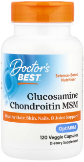 Глюкозамин хондроитин МСМ Glucosamine Chondroitin MSM with OptiMSM Doctor's Best