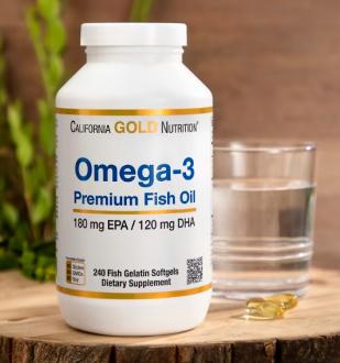 Omega-3 Premium Fish Oil от California Gold Nutrition