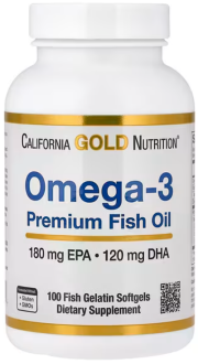 Omega-3 Premium Fish Oil от California Gold Nutrition
