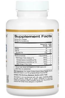 Omega-3 Premium Fish Oil от California Gold Nutrition