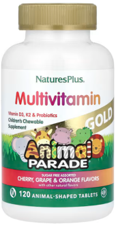 Витамины для детей Nature's Plus, Animal Parade Gold, Children's Chewable Multi-Vitamin & Mineral