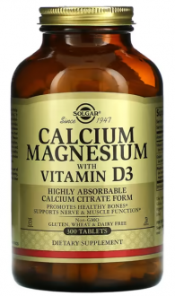 Кальций и магний с витамином D3 Солгар Calcium Magnesium with Vitamin D3 Solgar