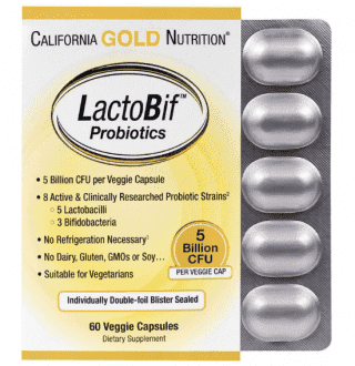 Пробиотики, LactoBif Probiotics, California Gold Nutrition, 5 млрд КОЕ