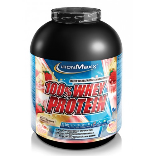 100% Whey Protein - 2350 г (банка) - Клубника-ваниль