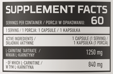 L-Carnitine 1250 OstroVit (60 капс.)