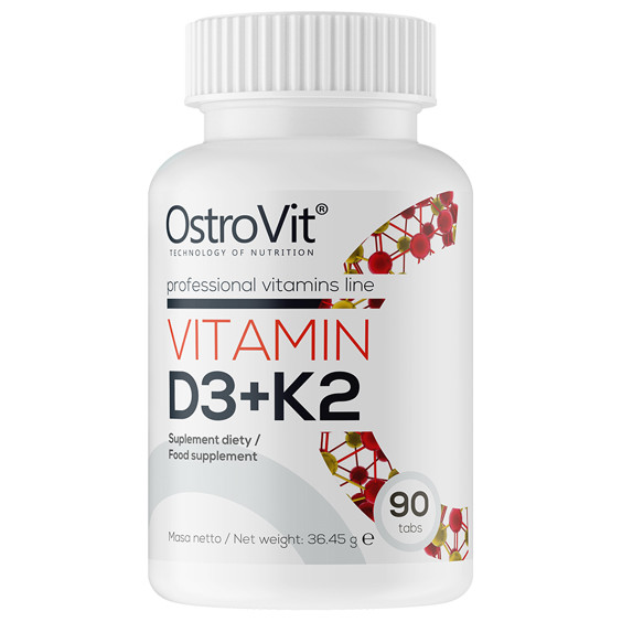 Vitamin D3+K2 OstroVit (90 таб.)