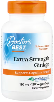 Гинкго Билоба, Doctor's Best, 120 капсул