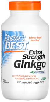 Гинкго Билоба, Doctor's Best, 120 мг, 360 капсул