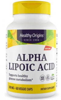 Альфа-липоевая кислота, Healthy Origins, 300 мг, 60