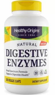 Пищеварительные ферменты, Digestive Enzymes, Healthy Origins, 180 капсул