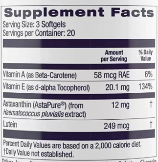 Астаксантин, Astaxanthin, Healthy Origins, 4 мг, 60 гелевых капсул