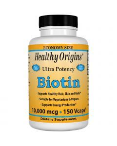 Биотин, Biotin, Healthy Origins, 10,000 мкг, 150 капсул