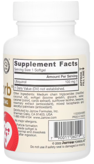 Убихинол (Ubiquinol QH-Absorb), Jarrow Formulas, 100 мг, 60 капсул