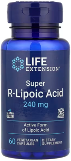Супер R липоевая кислота, Life Extension, 240 мг, 60 кап.
