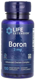 Бор, Life Extension, 3 мг, 100 капсул