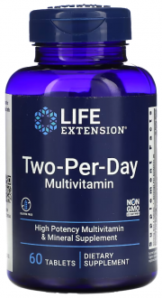 Мультивитамины, Two-Per-Day, Life Extension, 60 табл.
