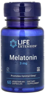 Мелатонин, Life Extension, 60 капсул