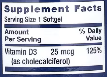 Витамин Д-3, Vitamin D3, Life Extension, 1000 МЕ, 250 капсул