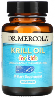 Масло криля для детей, Dr. Mercola, 60 кап.