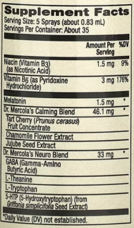 Формула сна, мелатонин и мята, Dr. Mercola, 25 мл.