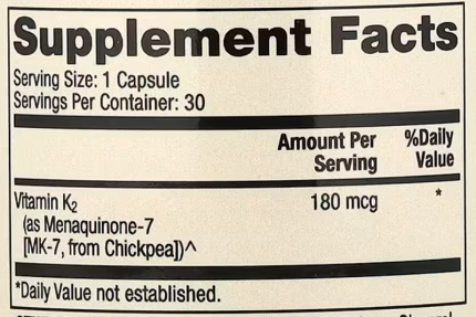 Витамин К2, Vitamin K2, Dr. Mercola, 30 капсул