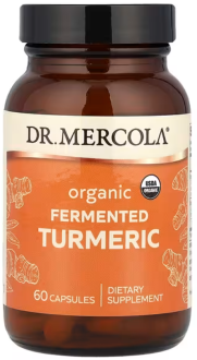 Куркума ферментированная, Fermented Turmeric, Dr. Mercola, 60 капсул