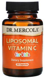 Витамин С липосомальный для детей, Liposomal Vitamin C, Dr. Mercola, 30 капсул