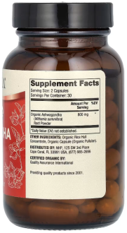 Ашваганда, Ashwaganda, Dr. Mercola, 60 капсул