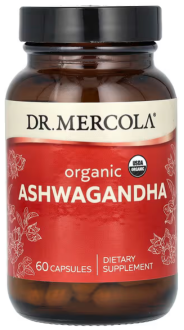 Ашваганда, Ashwaganda, Dr. Mercola, 60 капсул