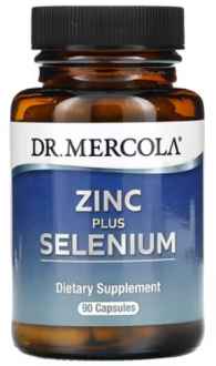 Цинк плюс селен, Zinc Plus Selenium, Dr. Mercola, 90 капсул