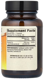 Витамин Д липосомальный, Liposomal Vitamin D, Dr. Mercola,10 000 МЕ, 30 капсул