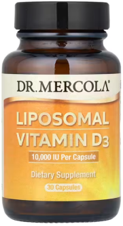 Витамин Д липосомальный, Liposomal Vitamin D, Dr. Mercola,10 000 МЕ, 30 капсул