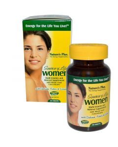Мультивитамины для женщин, Multi-Vitamin and Mineral, Nature's Plus, Source of Life, 60 таблеток
