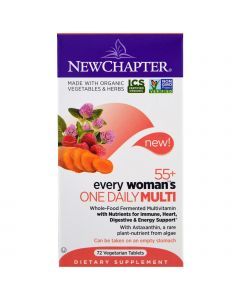 Мультивитамины для женщин 55+, One Daily Multi, New Chapter, 1 в день, 72 таблетки