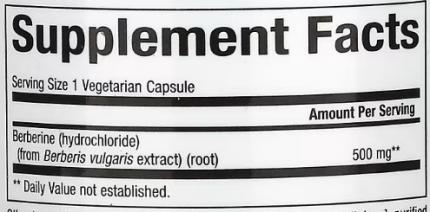 Берберин, WellBetX Berberine, Natural Factors, 500 мг, 60 капсул