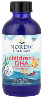 Жидкий рыбий жир для детей, Nordic Naturals,клубника, 119 мл