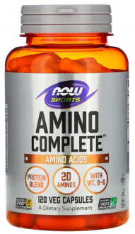 Амино комплекс, Amino Complete, Now Foods, Sports, 120 капсул