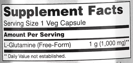 Глютамин, L-Glutamine, Now Foods, Sports, 1000 мг, 120 капсул