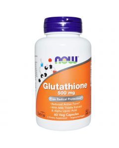 Глутатион, Glutathione, Now Foods, 500 мг, 60 капсул