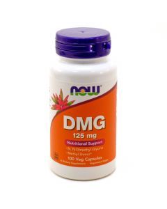 Диметилглицин, DMG, Now Foods, 125 мг, 100 капсул