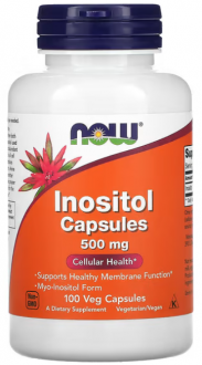 Инозитол, Inositol, Now Foods, 500 мг, 100 капсул