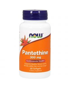 Пантетин, Pantethine, Now Foods, 300 мг, 60 капсул