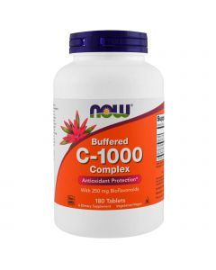 Витамин C - 1000, Buffered C, Now Foods, 180 таблеток