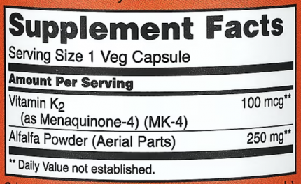 Витамин К-2, Vitamin K-2, Now Foods, 100 мкг, 100 капсул