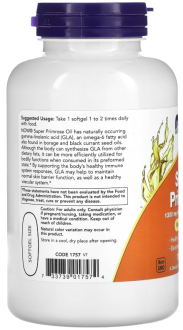 Масло вечерней примулы, Evening Primrose Oil, Now Foods, 120 капсул