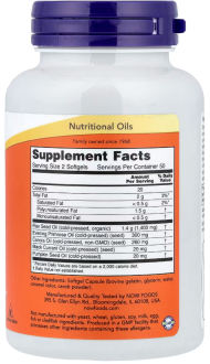 Омега 3 6 9, Now Foods, 1000 мг, 100 капсул