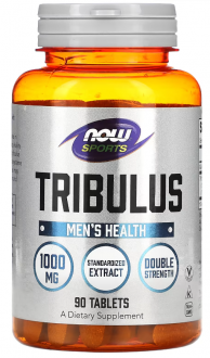 Трибулус, Tribulus, Now Foods, Sports, 1000 мг, 90 таблеток
